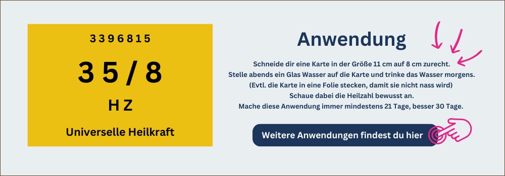 Heilzahl für Gesundheit