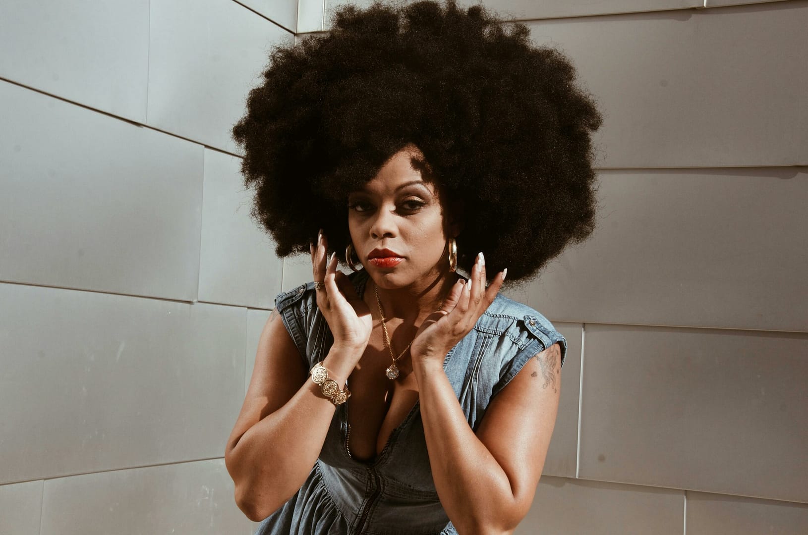 Kostenloses Stock Foto zu afro-haar, anspruchsvoll, ausdrucksvoll