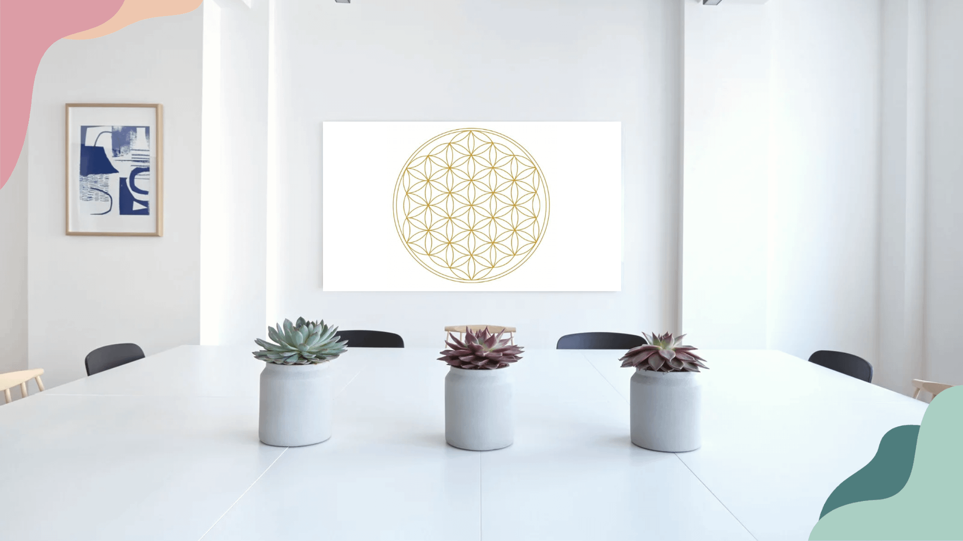 Blume des Lebens auf Leinwand