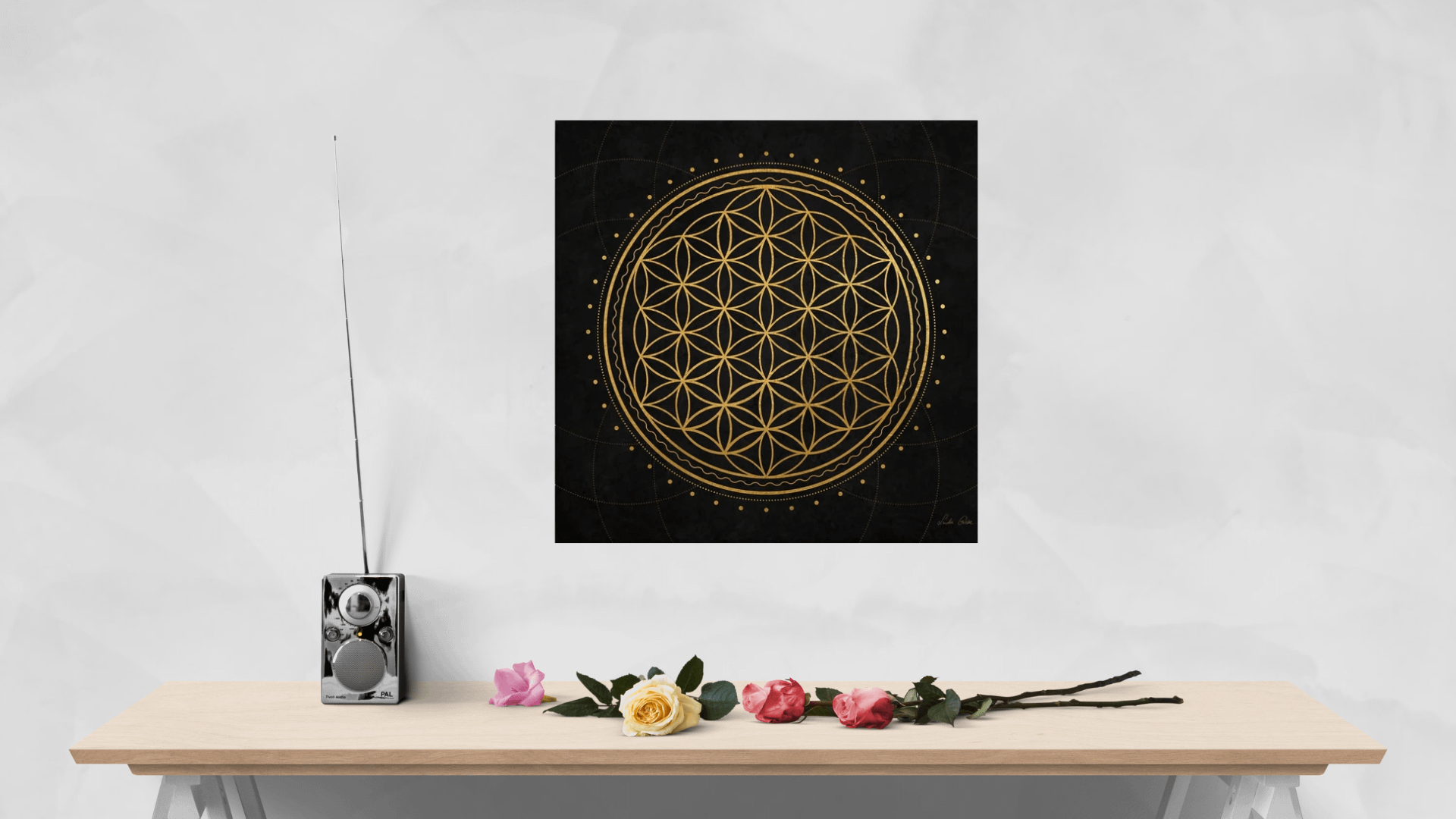 Lebens Blume auf Leinwand